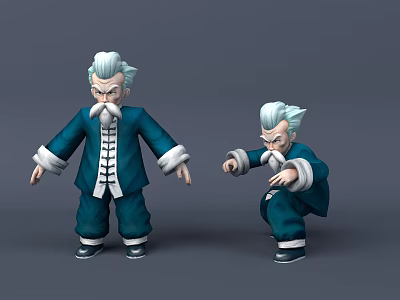 Modern Game Characters Anime Characters 3d model Modern Game Characters Anime Characters 3d model