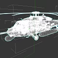 Military Helicopter With Rotors Fuselage Weapon Systems And Serial Number 1641