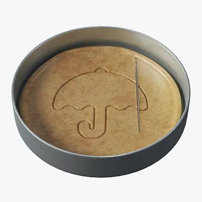 Homemade Dough In Round Baking Pan With Carved Umbrella Design And Cutting Knife 3d model Homemade Dough In Round Baking Pan With Carved Umbrella Design And Cutting Knife 3d model
