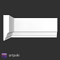 White Decorative Architectural Component with Curved Design and Smooth Surface for Interior Wall Decoration