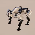 robot dog intelligent robot 3d model