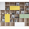 Modern bookcase 3d model