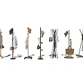 Stylish Standing Coat Racks With Various Designs Hats Bags And Clothes