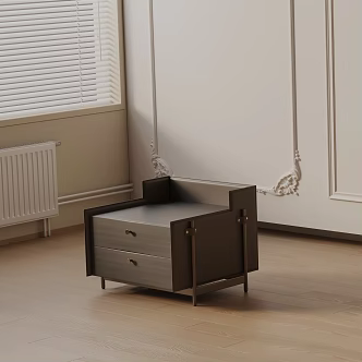 Modern bedside table 3d model