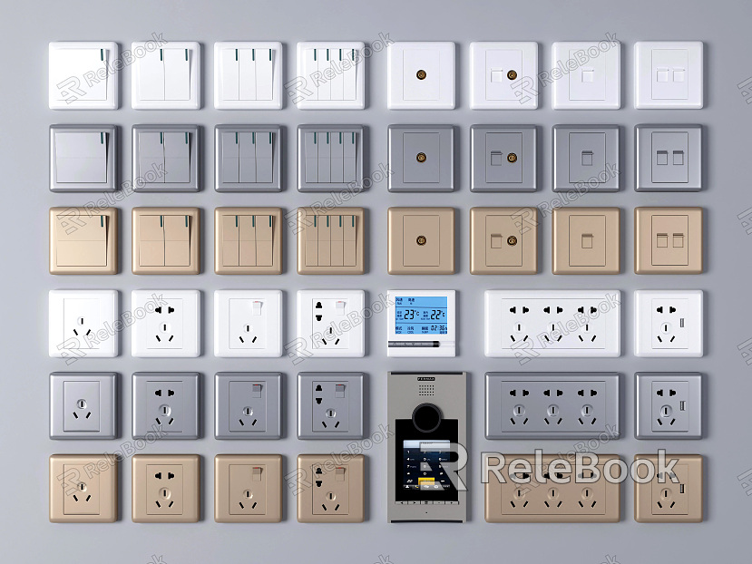 Modern Switch Switch Socket Panel model