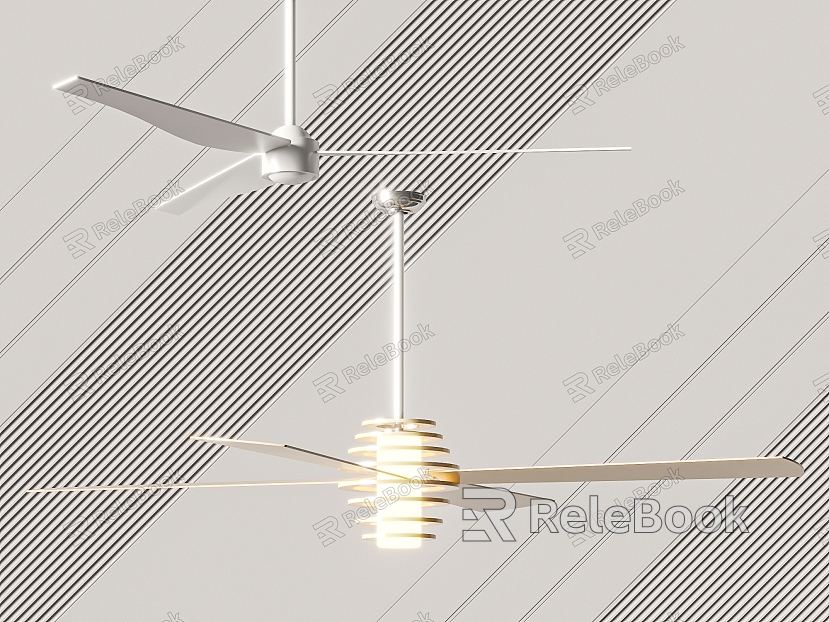 Modern ceiling fan lamp fan chandelier model