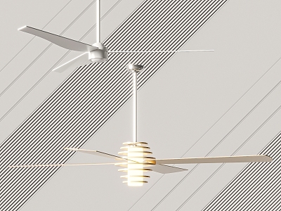 Modern ceiling fan lamp fan chandelier 3d model