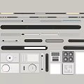 Modern Bathroom Accessories Collection With Sleek Design Towel Bars Soap Dishes And Hooks