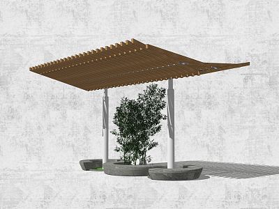 Modern Pavilion Simple Landscape Pavilion model