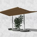 Modern Pavilion Simple Landscape Pavilion 3d model