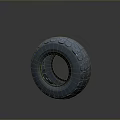 High Quality Vehicle Tire With Deep Tread Pattern And Durable Rubber Construction 3d model