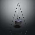 Portable Tripod Stand With Hanging Pot For Outdoor Cooking Household Item