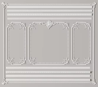 European-style gypsum line wall board line gypsum line 3d model