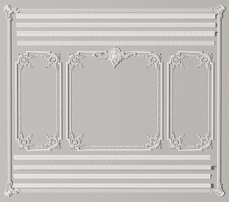 European-style gypsum line wall board line gypsum line 3d model