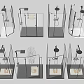 Different Styles Of Shower Sauna Units With Glass Enclosures And Features