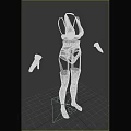 Sexy Women Lingerie Clothing Set With Bralette Panty Garter Belt Stockings And Gloves