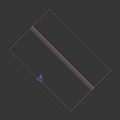 Pair of Soft Blue Curtains Hanging On Curtain Rod Against Dark Background