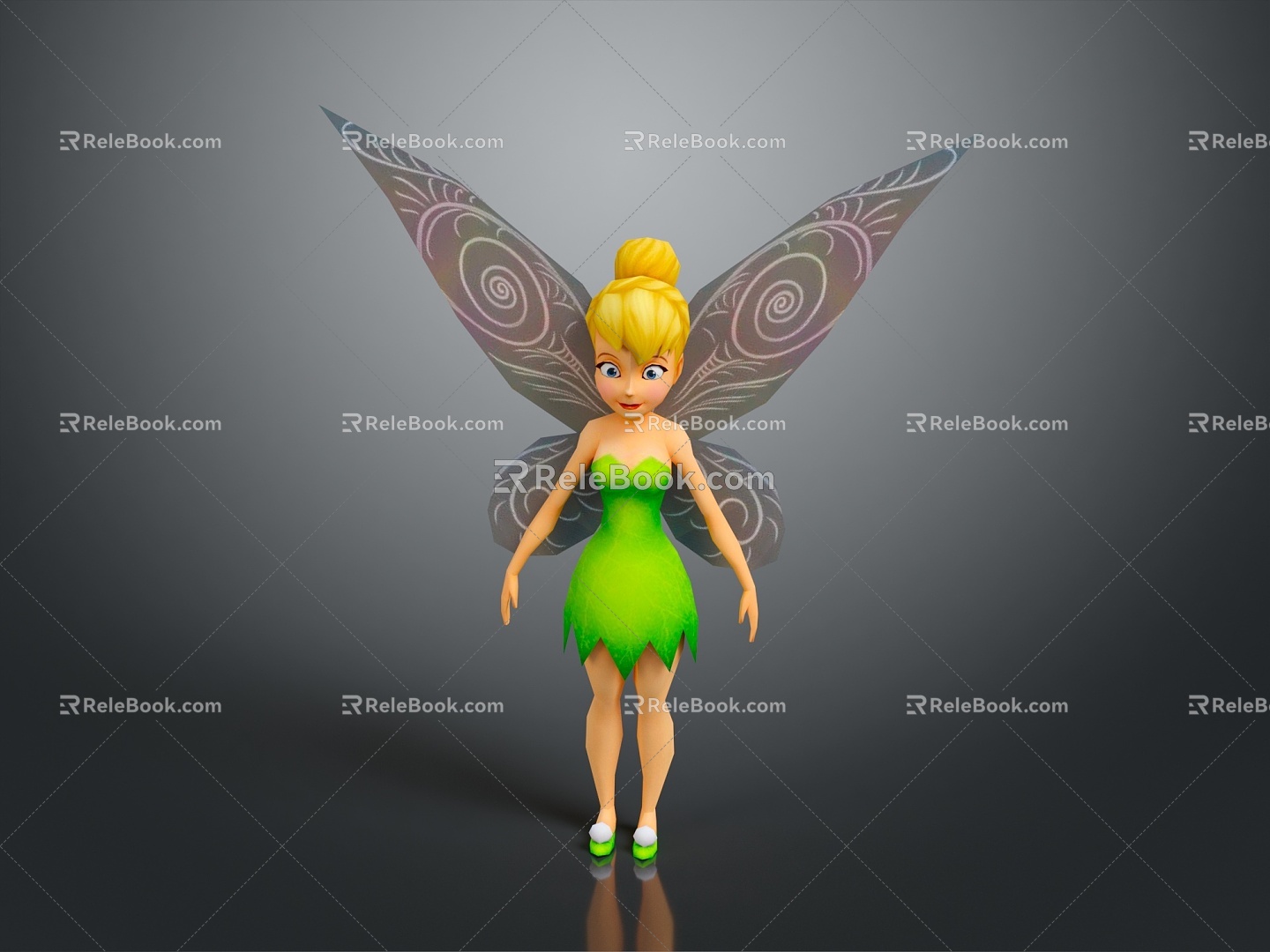 Modern Angel Elf Pixie Cartoon Elf 3d model