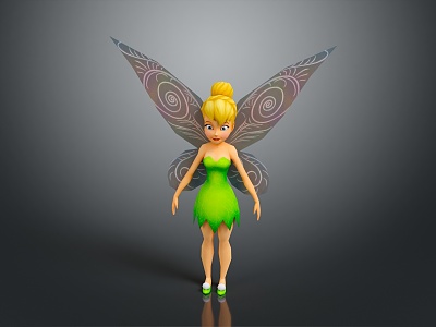 Modern Angel Elf Pixie Cartoon Elf 3d model