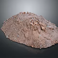 Pile of Natural Garden Soil With Small Stones And Fine Particles