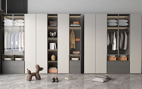 Modern wardrobe 3d model