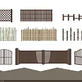 Various Wooden and Bamboo Fence Designs with Lattice Picket and Gate Styles