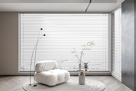 Modern venetian blinds dream curtain 3d model