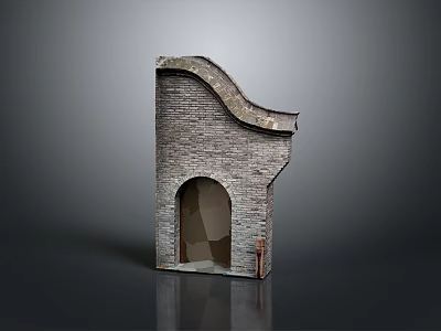 wall brick wall red brick red brick wall old brick wall old wall outdoor items 3d model