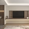 Modern Hotel Guest Room Interior With Large Bed White Bedding Wooden Nightstands And Decorative Painting
