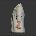 Mannequins Wearing Blue Shirt With Gray Inner And Beige Cardigan Over Pink Top