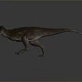 Realistic 3D Dinosaur Model With Standing Pose And Open Mouth Detailed Texture