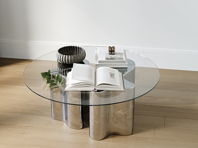 Modern metal coffee table model