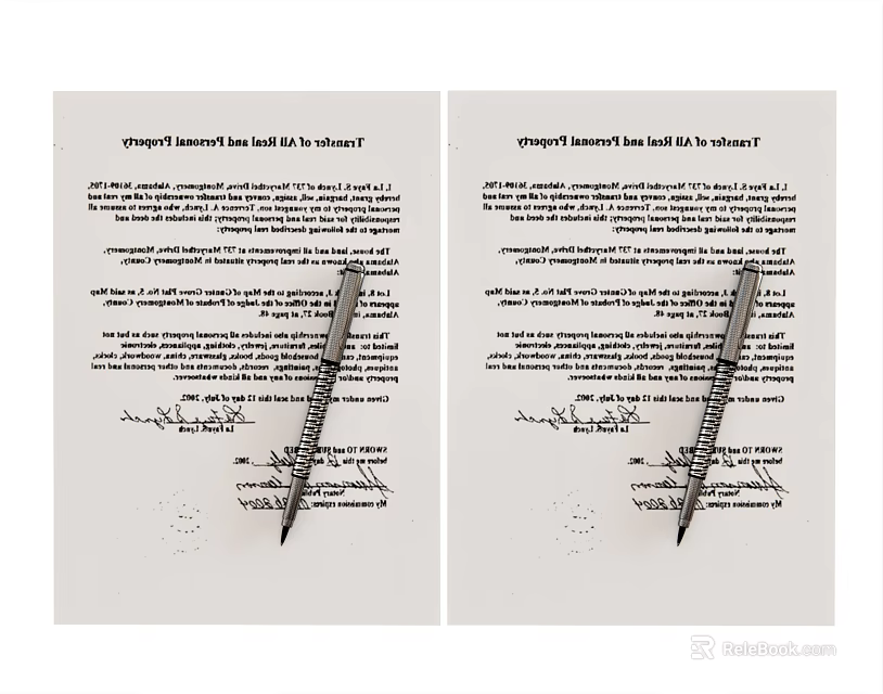 Employee Investment Plan Document Guide With Pen Signature And Achievement Steps 3d model 