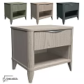Modern Chest of Drawers with Single Drawer and Open Shelf in Multiple Colors