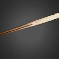 Long Slender Brown Golden Eel With Scaly Texture On Dark Background