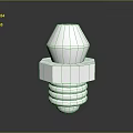 High Precision Silver Metal Threaded Bolt Component for Durable Computer Hardware Assembly