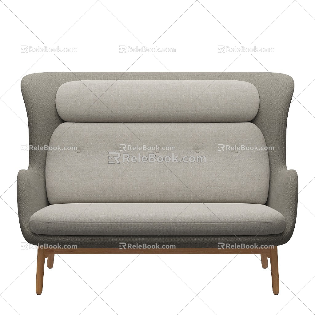 RO SOFA three-seat sofa leisure sofa armrest sofa 3d model