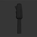 Handheld Black Weapon Device With Digital Screen And Control Buttons