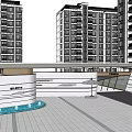 Contemporary Entrance Gate Design For Residential Area With High Rise Buildings