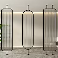 partition glass partition glass screen changhong glass partition screen partition 3d model