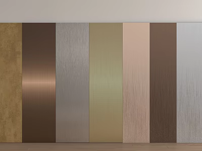 Wall Panels in Multiple Colors and Textured Finishes for Home Interiors 3d model