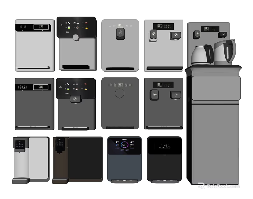 Stylish Modern Household Appliances With Various Designs And Color Options For Daily Use 3d model 