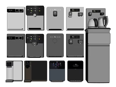 Stylish Modern Household Appliances With Various Designs And Color Options For Daily Use 3d model