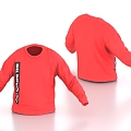 Autumn underwear sweater long sleeve clothes 3d model