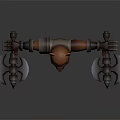 Fierce Bear Shaped 3D Character With Armor And Blade Arms Design