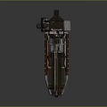 Futuristic Sci Fi Weapon With Metallic Mechanical Structure Barrel And Intricate Design
