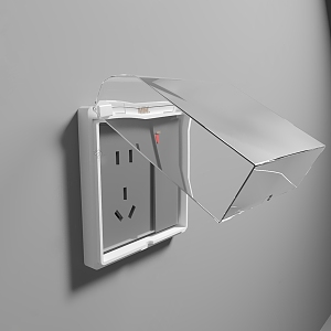 Modern socket waterproof socket 3d model