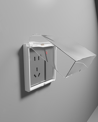 Modern socket waterproof socket 3d model