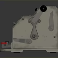 typewriter old typewriter antique typewriter classical typewriter english typewriter game item 3d model