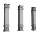 Chinese Column Roman Column 3d model